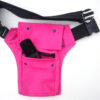 Roze heuptas, met een brede klikgesp, in alle maten te maken. De klep is rechthoekig met 2 drukknopen - Image 4