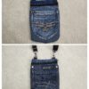 Denim Tasje van een gerecyclede spijkerbroek, met schouderband - Afbeelding 6