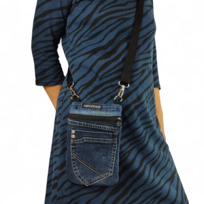 gerecycelde spijkerbroek denim schoudertasje