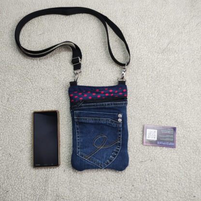 Telefoontasje van denim stof - Image 4