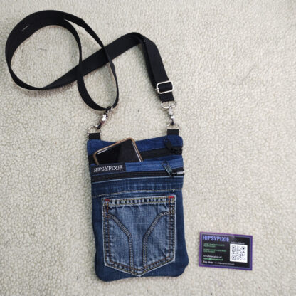 Telefoontasje van denim stof - Image 5