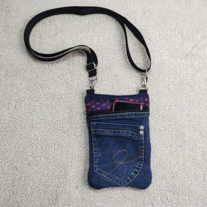 Telefoontasje van denim stof - Image 6